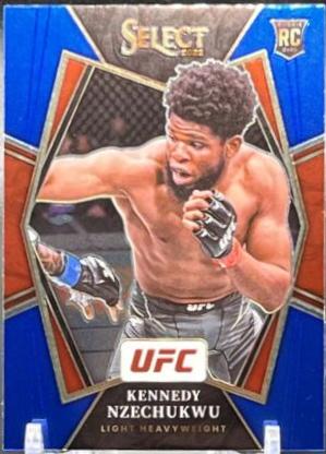 Kennedy Nzechukwu 2022 Panini Select UFC Premier Level #199 Blue Prizm