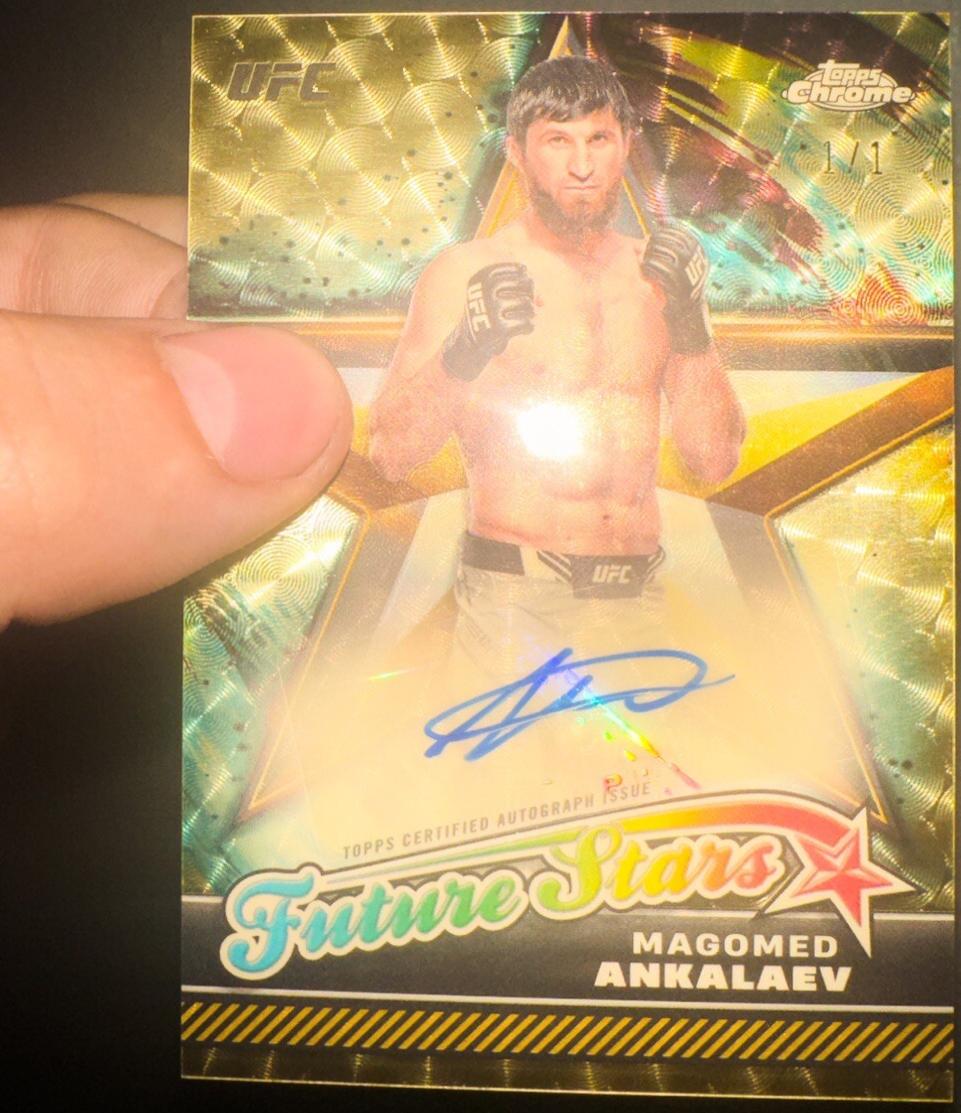 Magomed Ankalaev 2024 Topps Chrome UFC Future Stars Autographs #FSA-MAN Superfractor