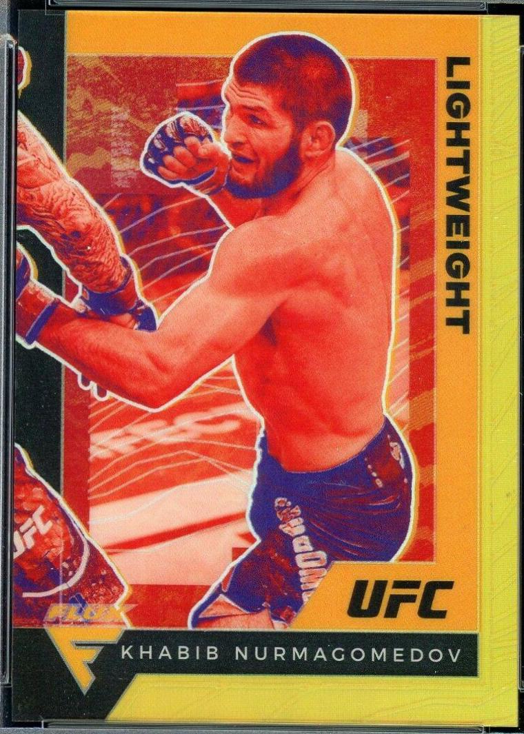 Khabib Nurmagomedov 2021 Panini Chronicles UFC Base Flux #250 Gold