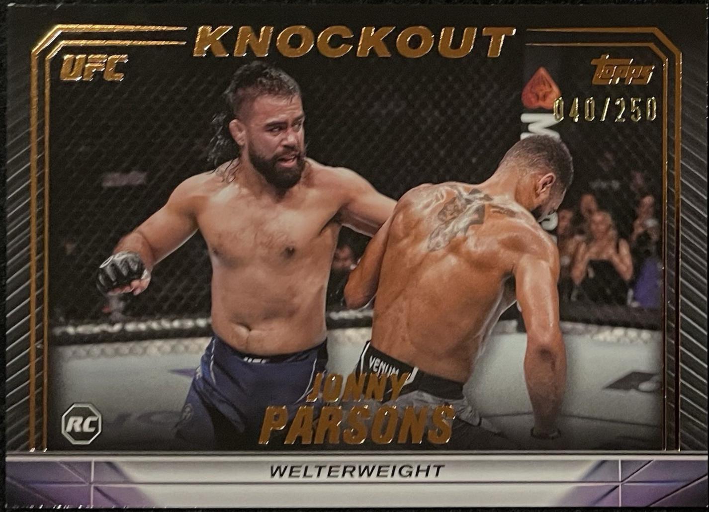 Jonny Parsons 2024 Topps Knockout UFC Base #44 Bronze