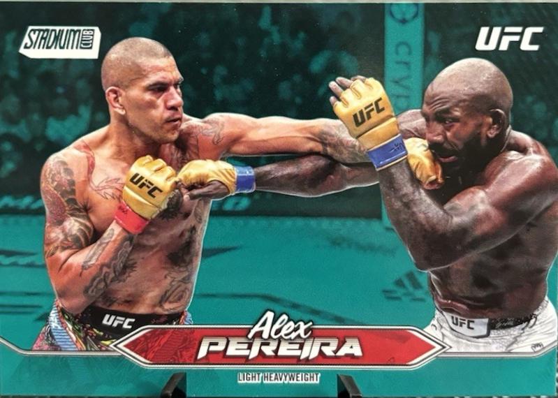 Alex Pereira 2025 Topps Stadium Club UFC Base #97 Teal