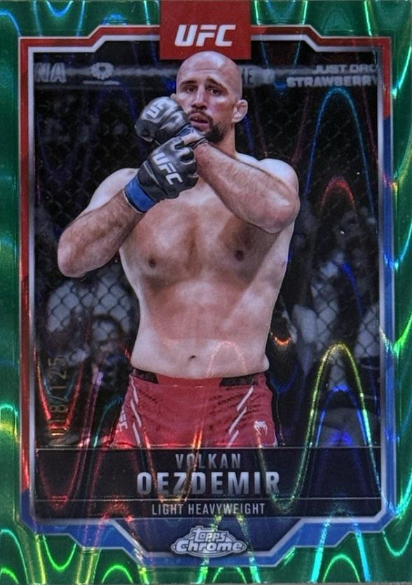 Volkan Oezdemir 2025 Topps Chrome UFC Base #193 Green Wave