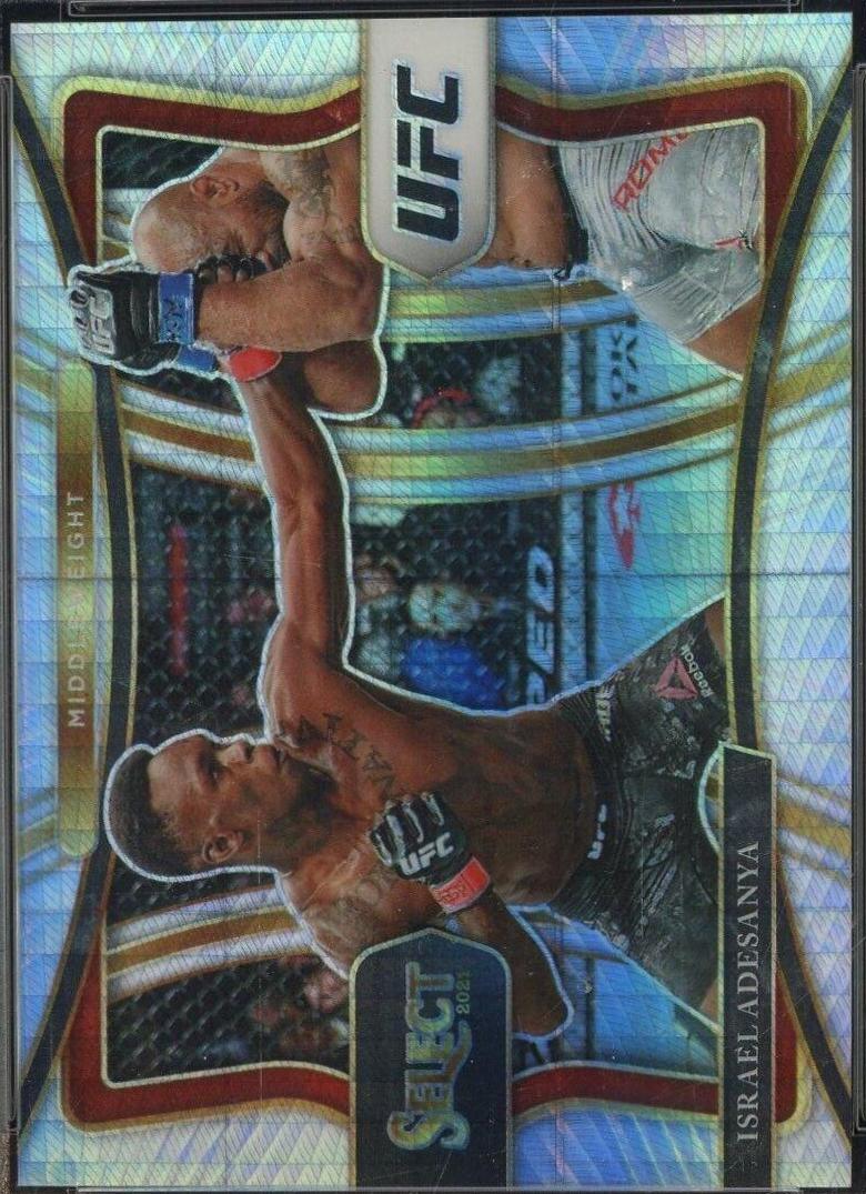 Israel Adesanya 2021 Panini Select UFC Premier Level #134 Lucky Envelopes