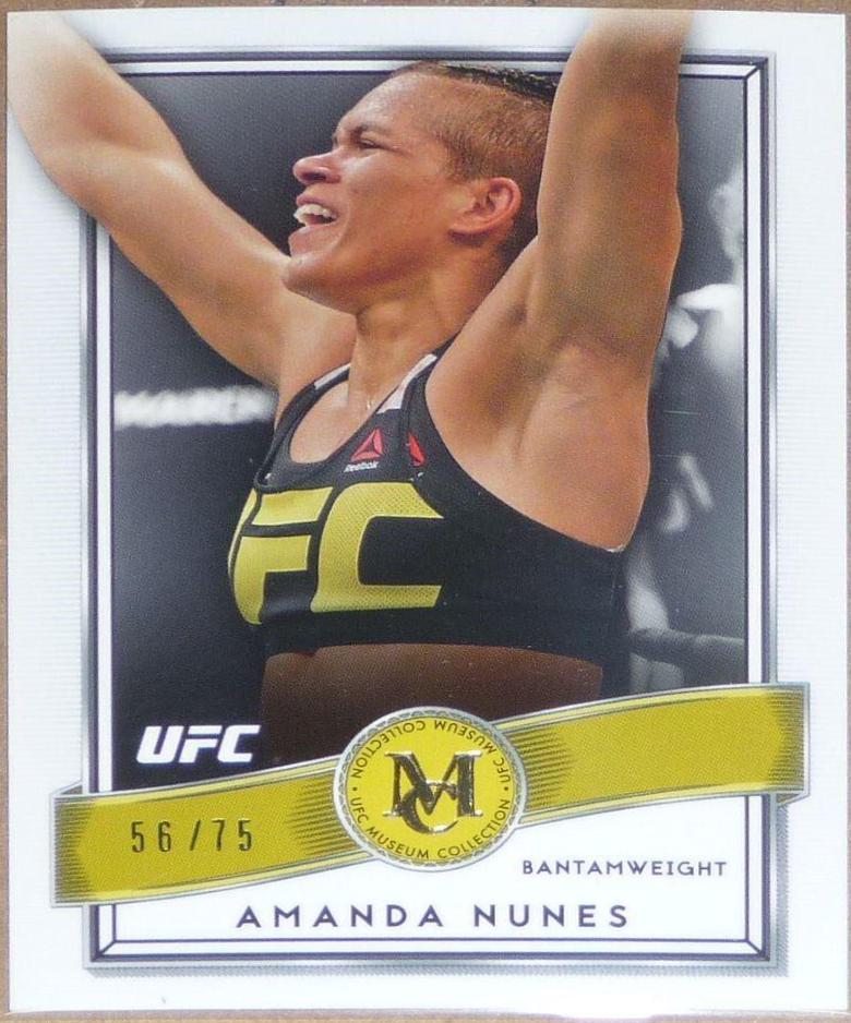 Amanda Nunes 2016 Topps UFC Museum Collection Base #42 Gold