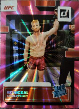 Bo Nickal 2023 Panini Donruss UFC Base #203 Pink Laser