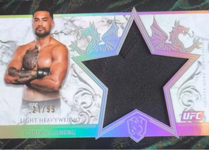 Carlos Ulberg 2025 Topps Royalty UFC Star Relics #SR-CU Blue