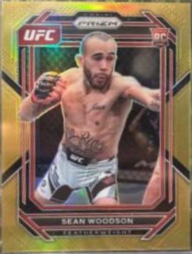 Sean Woodson 2023 Panini Prizm UFC Base #166 Gold