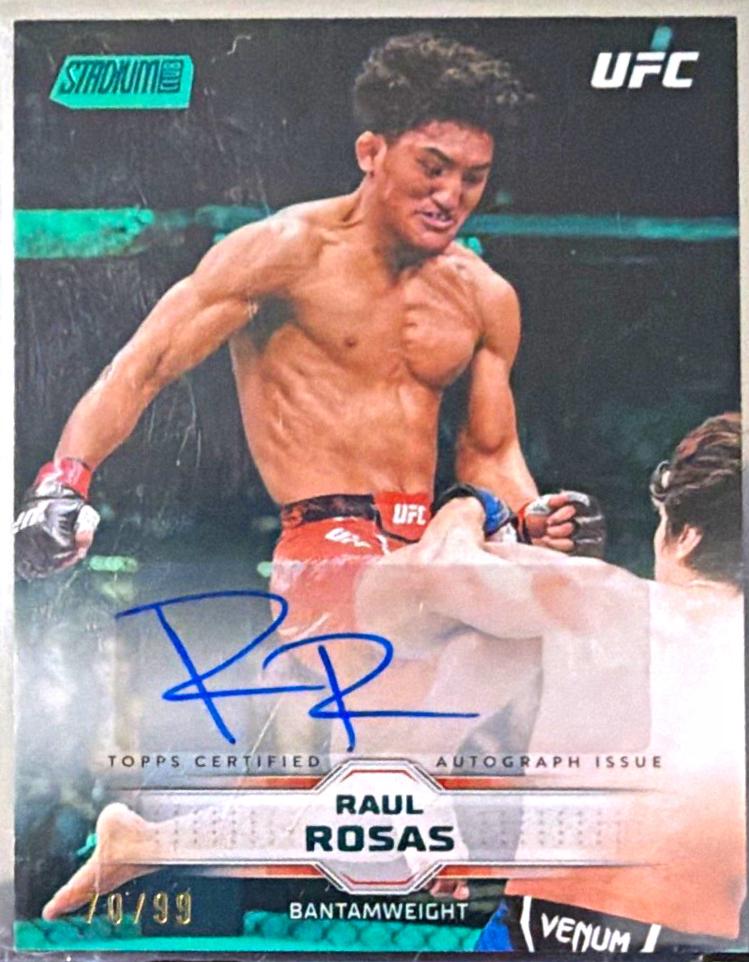 Raul Rosas 2026 Topps Stadium Club UFC Base Autographs #BAV-RRS Green