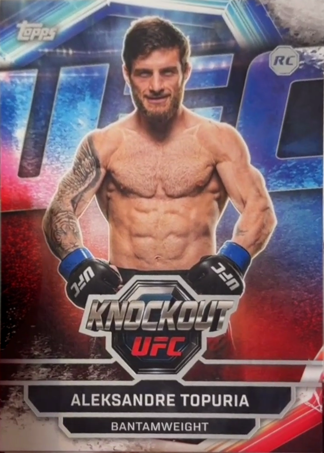 Aleksandre Topuria 2026 Topps Knockout UFC Base #92 Black & White