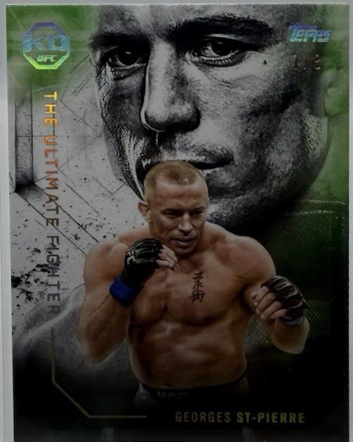 Georges St-Pierre 2025 Topps Knockout UFC The Ultimate Fighter #UF-18 Gold