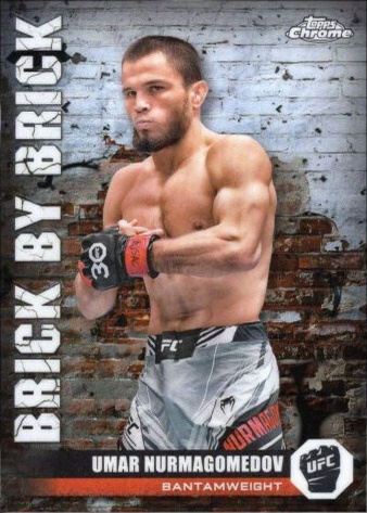 Umar Nurmagomedov 2024 Topps Chrome UFC Brick by Brick #BYB-6 Black Refractor