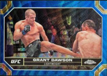 Grant Dawson 2024 Topps Chrome UFC Base #71 Blue Wave Refractor