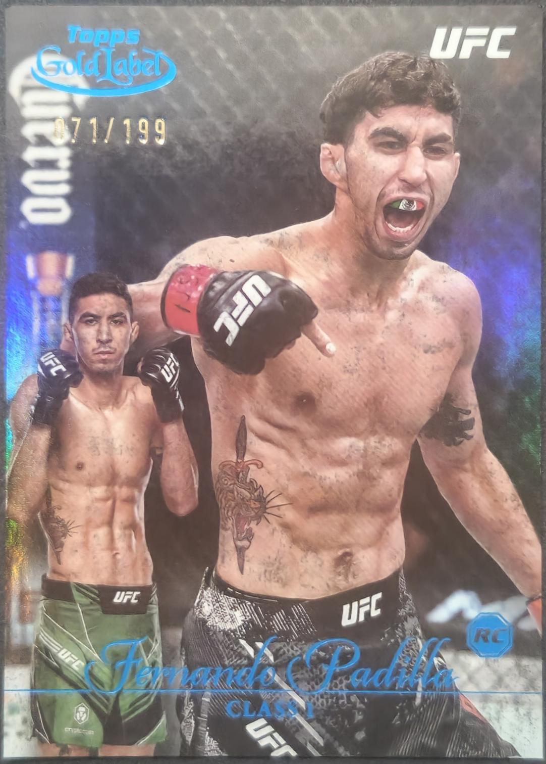 Fernando Padilla 2024 Topps Gold Label UFC Base Class I #6 Blue