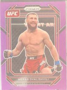 Merab Dvalishvili 2023 Panini Prizm UFC Base #172 Purple