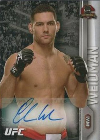 Chris Weidman 2015 Topps UFC Champions Autographs #FA-CW Platinum