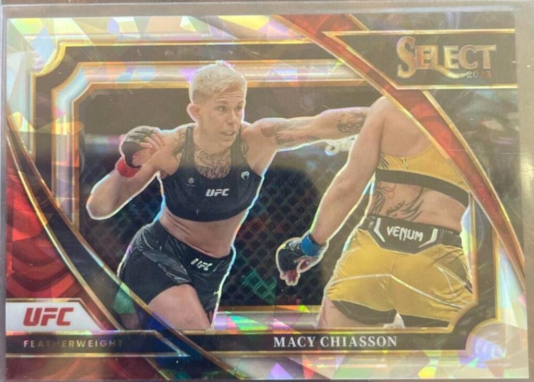 Macy Chiasson 2023 Panini Select UFC Mezzanine #386 Cracked Ice