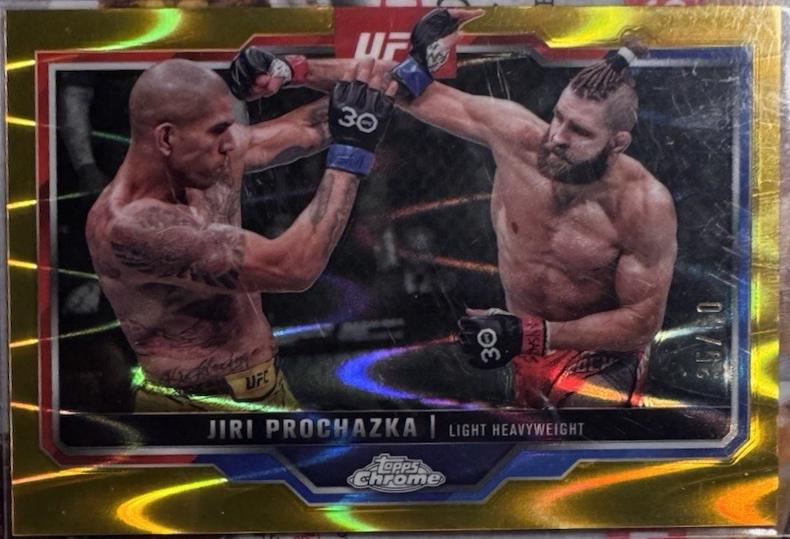 Jiri Prochazka 2025 Topps Chrome UFC Base #70 Gold Refractor