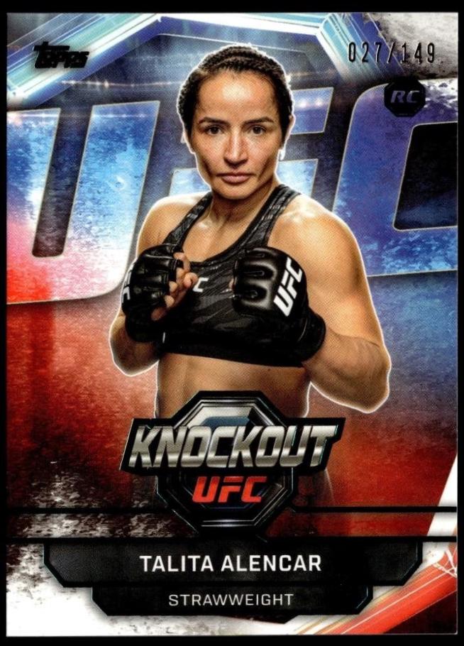 Talita Alencar 2026 Topps Knockout UFC Base #37 Teal