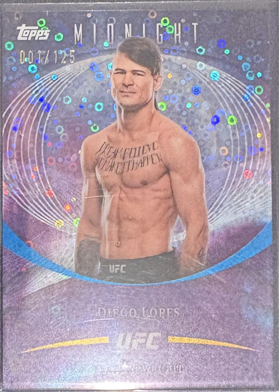 Diego Lopes 2026 Topps Midnight UFC Base #40 Morning