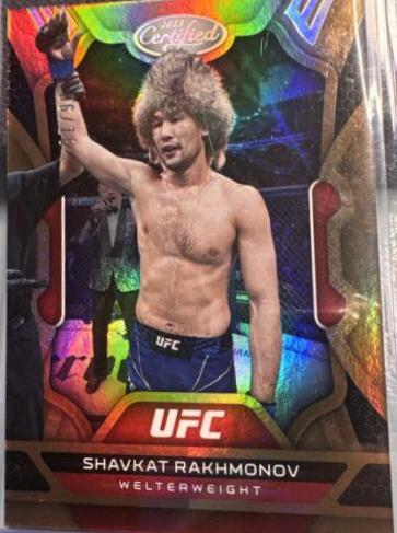 Shavkat Rakhmonov 2023 Panini Chronicles UFC Base Contenders Optic Season Ticket #367 Gold