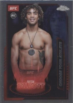 Payton Talbott 2025 Topps Chrome UFC Mission Control #MCL-7 Geometric Aqua Refractor