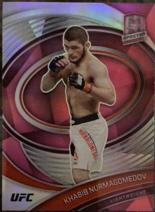 Khabib Nurmagomedov 2021 Panini Chronicles UFC Base Spectra #282 Pink