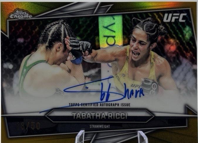 Tabatha Ricci 2026 Topps Chrome UFC Base Autographs #BAV-TR Red Refractor