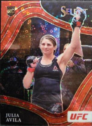 Julia Avila 2022 Panini Select UFC Octagonside #246 Red Disco
