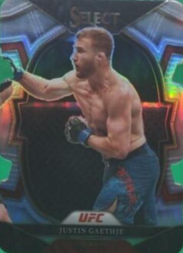Justin Gaethje 2023 Panini Select UFC Octagonside #288 Silver Die Cut
