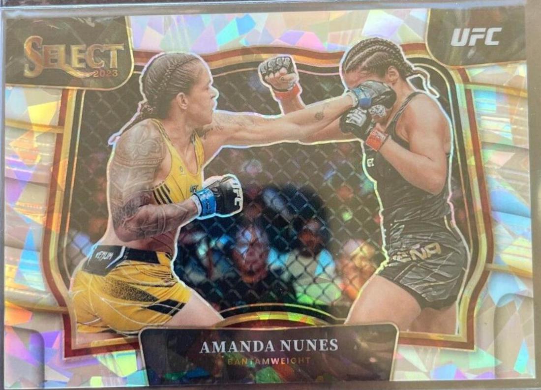 Amanda Nunes 2023 Panini Select UFC Mezzanine #357 Cracked Ice