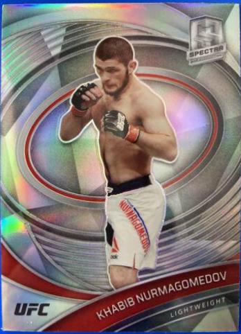 Khabib Nurmagomedov 2021 Panini Chronicles UFC Base Spectra #282 Silver