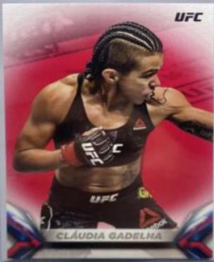 Claudia Gadelha 2018 Topps UFC Knockout Base #22 Red