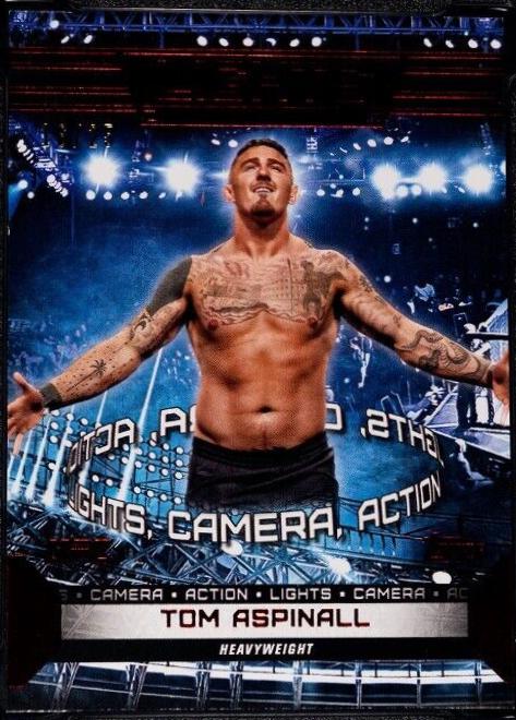 Tom Aspinall 2024 Topps Knockout UFC Lights (Lights, Camera, Action) #LTS-7 Red