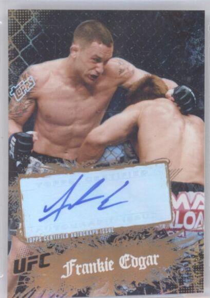Frankie Edgar 2010 Topps UFC Main Event Fighter Autographs #51 Bronze