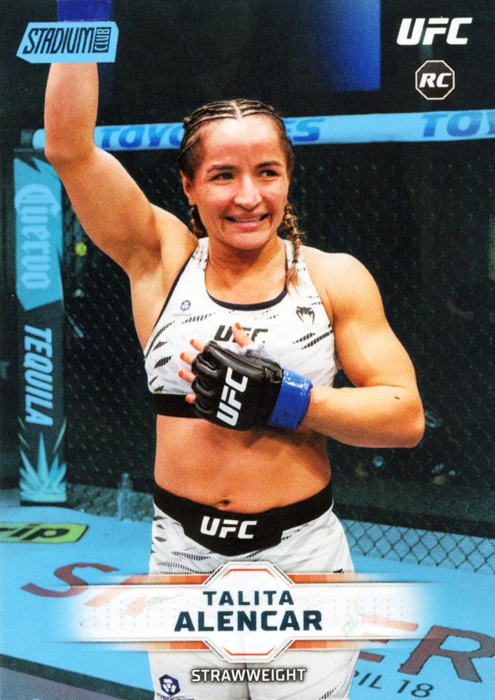 Talita Alencar 2026 Topps Stadium Club UFC Base #180 Light Blue