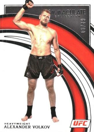 Alexander Volkov 2022 Panini Immaculate UFC Base #82 Platinum