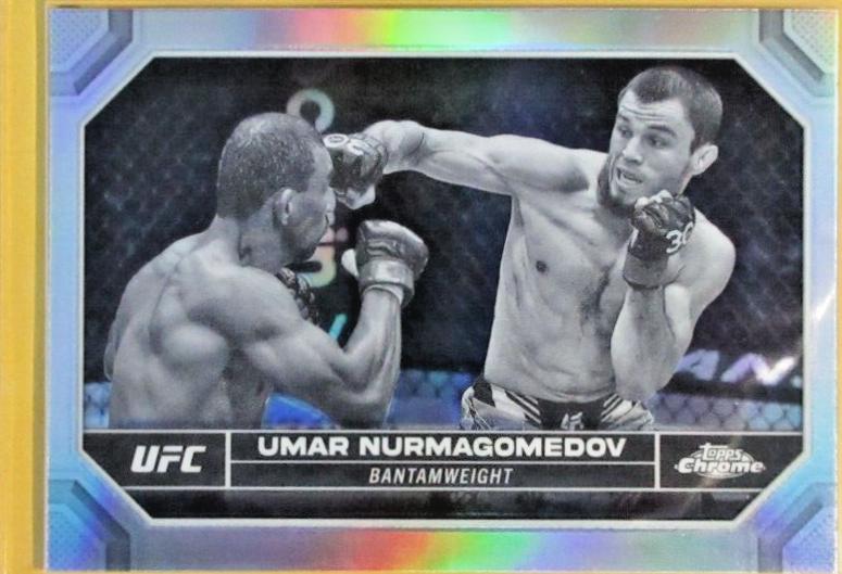 Umar Nurmagomedov 2024 Topps Chrome UFC Base #189 Negative Refractor