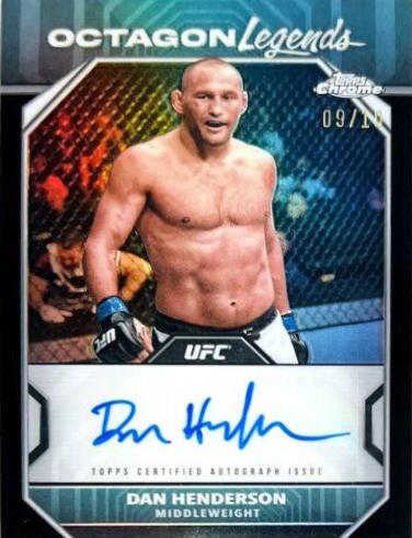 Dan Henderson 2024 Topps Chrome UFC Octagon Legends Autographs #OLA-DHE Black Refractor