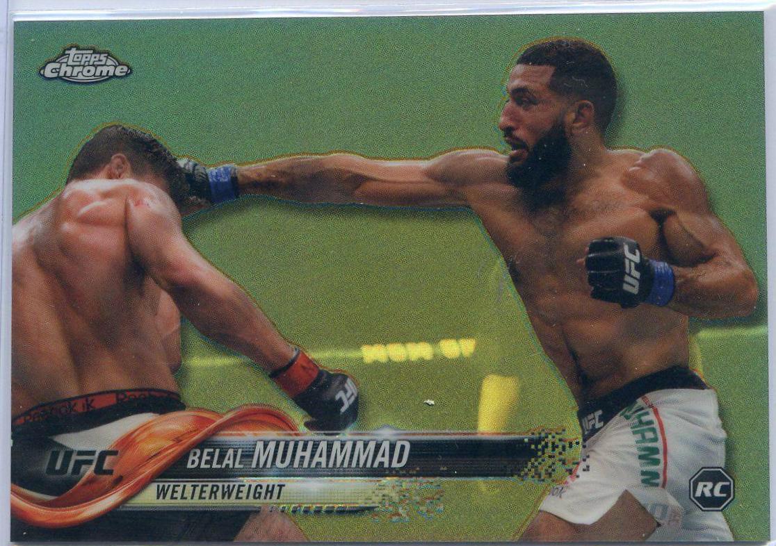 Belal Muhammad 2018 Topps Chrome UFC Base #75 Refractor