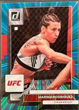 Marina Rodriguez 2023 Panini Donruss UFC Base #55 Teal Laser
