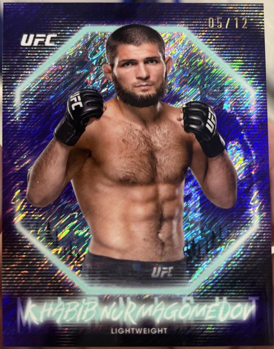 Khabib Nurmagomedov 2025 Topps Midnight UFC Base #92 Midnight