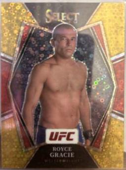Royce Gracie 2022 Panini Select UFC Premier Level #118 Gold Disco