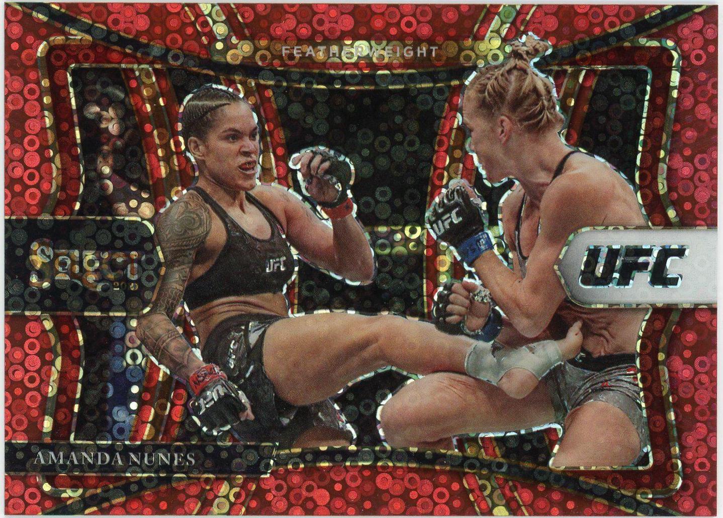 Amanda Nunes 2021 Panini Select UFC Premier Level #152 Red Disco