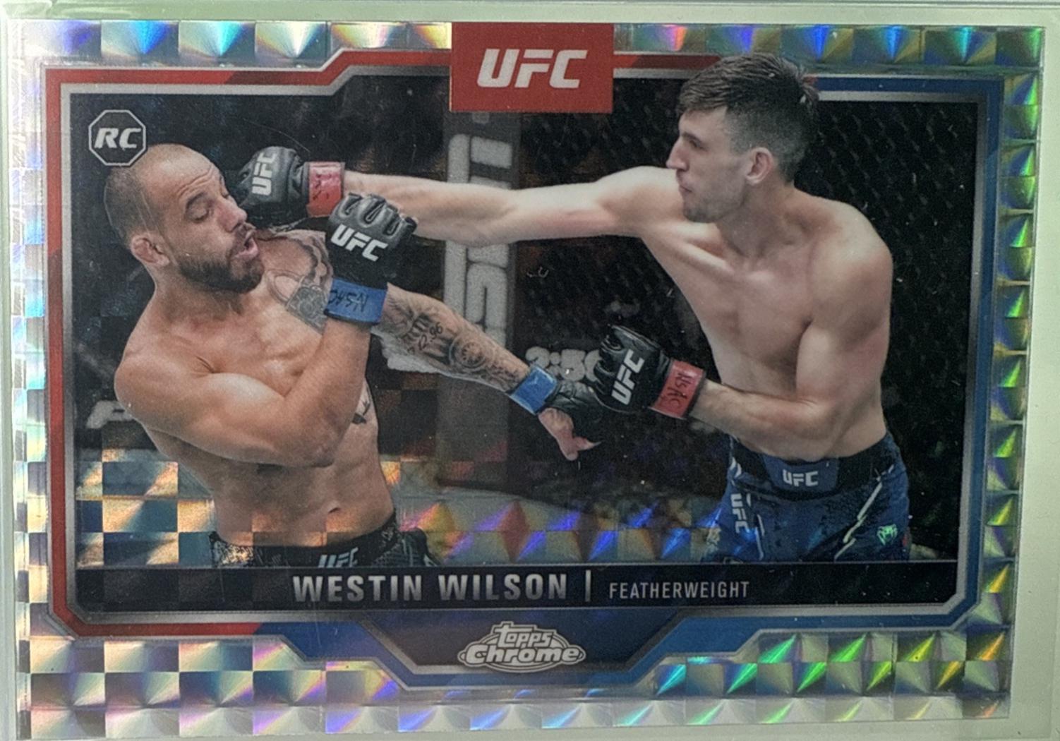 Westin Wilson 2025 Topps Chrome UFC Base #108 Geometric Refractor