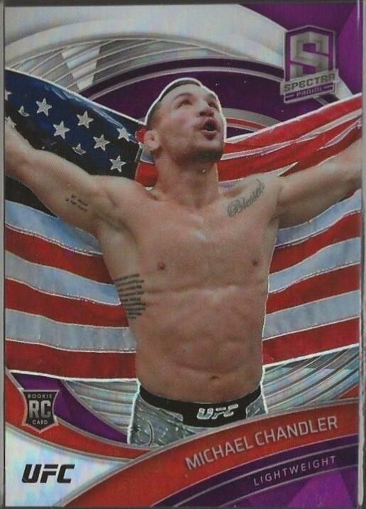 Michael Chandler 2021 Panini Chronicles UFC Base Spectra #285 Purple