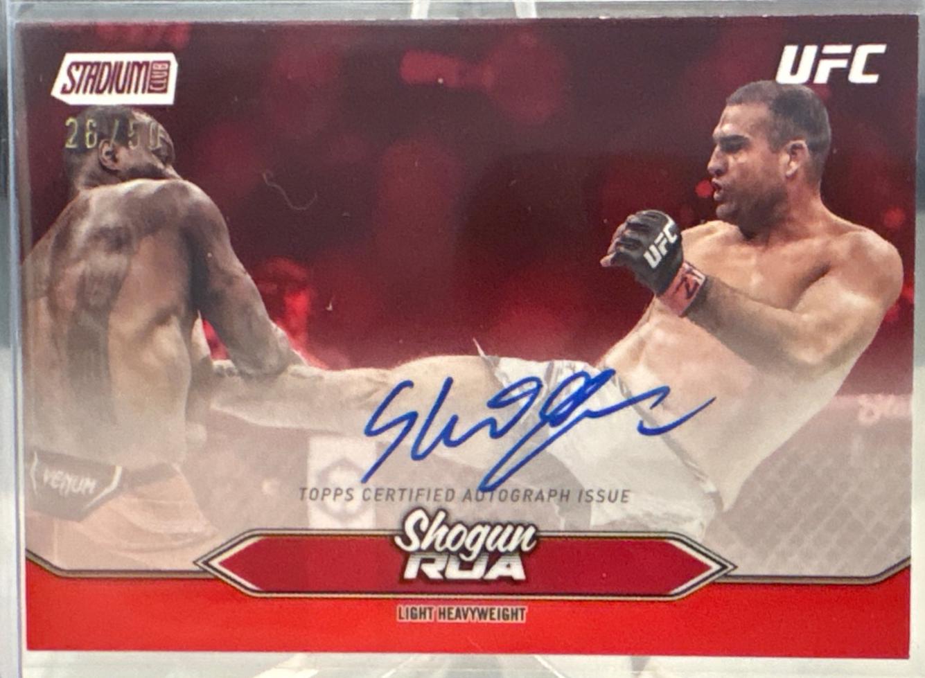 Mauricio Rua 2025 Topps Stadium Club UFC Base Autographs #BCA-SRA Black