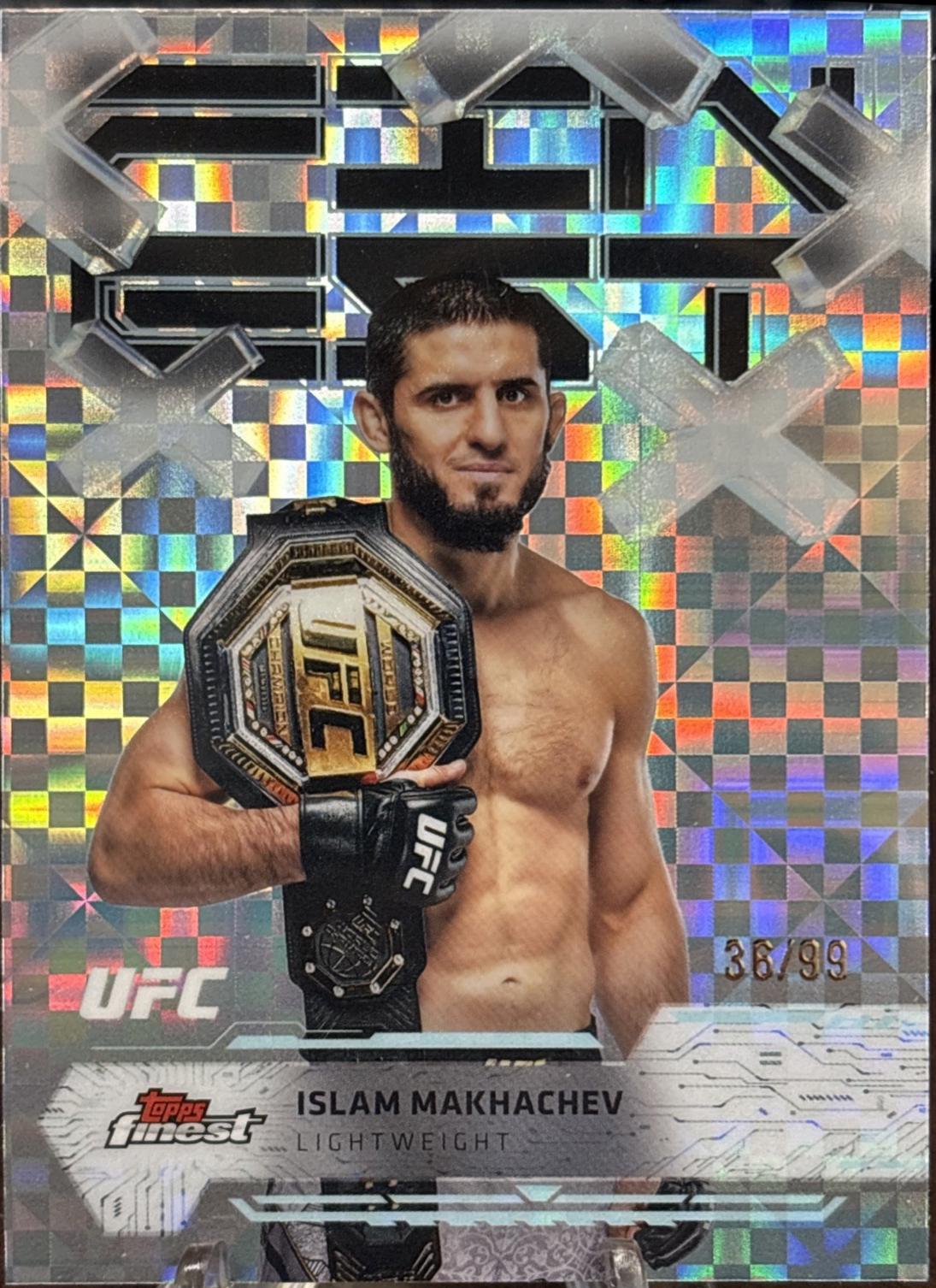 Islam Makhachev 2025 Topps Finest UFC Base Common #82