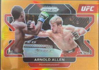 Arnold Allen 2022 Panini Prizm UFC Base #95 Orange