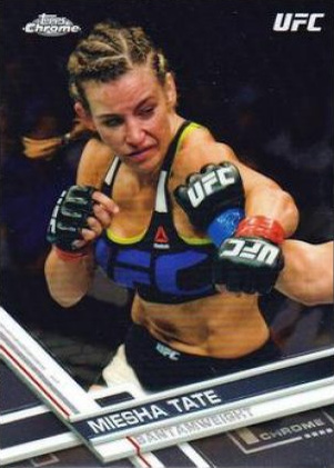 Miesha Tate 2017 Topps Chrome UFC Base #33 Orange