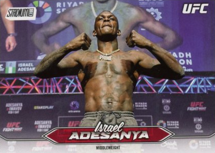 Israel Adesanya 2025 Topps Stadium Club UFC Base #146 First Day Issue